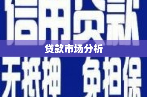 双桥贷款市场分析