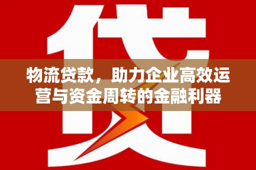 双桥物流贷款，助力企业高效运营与资金周转的金融利器