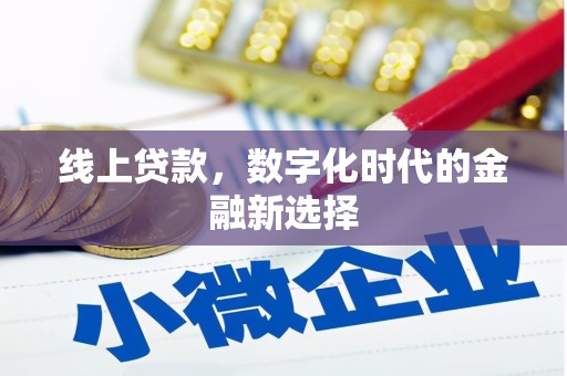 双桥线上贷款，数字化时代的金融新选择