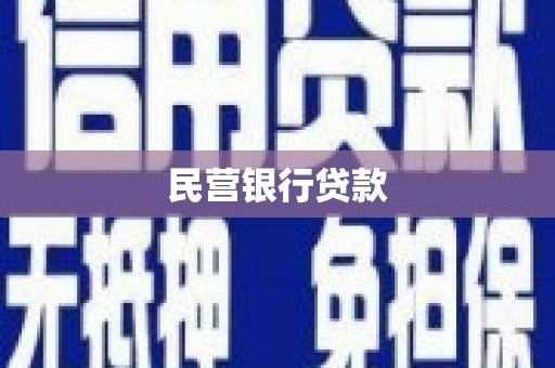双桥民营银行贷款