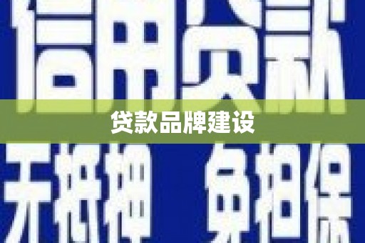 双桥贷款品牌建设