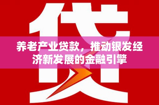 双桥养老产业贷款，推动银发经济新发展的金融引擎