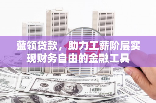 双桥蓝领贷款，助力工薪阶层实现财务自由的金融工具
