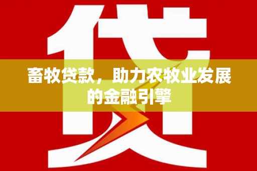 双桥畜牧贷款，助力农牧业发展的金融引擎