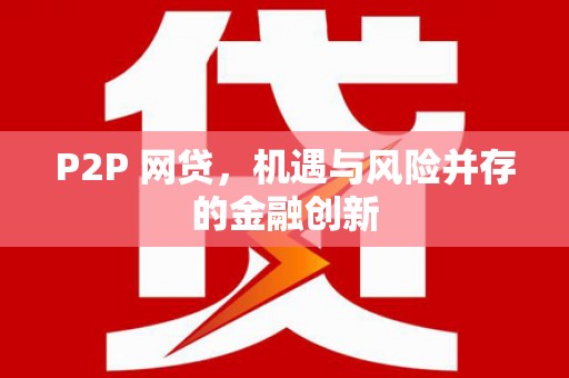 双桥P2P 网贷，机遇与风险并存的金融创新