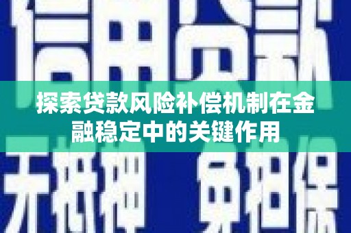 双桥探索贷款风险补偿机制在金融稳定中的关键作用