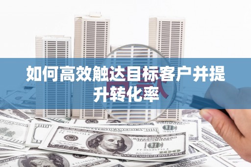 双桥如何高效触达目标客户并提升转化率
