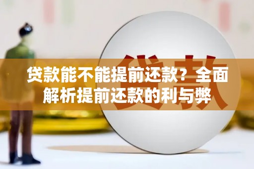 双桥贷款能不能提前还款？全面解析提前还款的利与弊