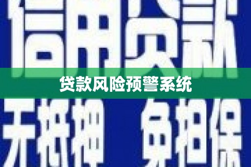 双桥贷款风险预警系统